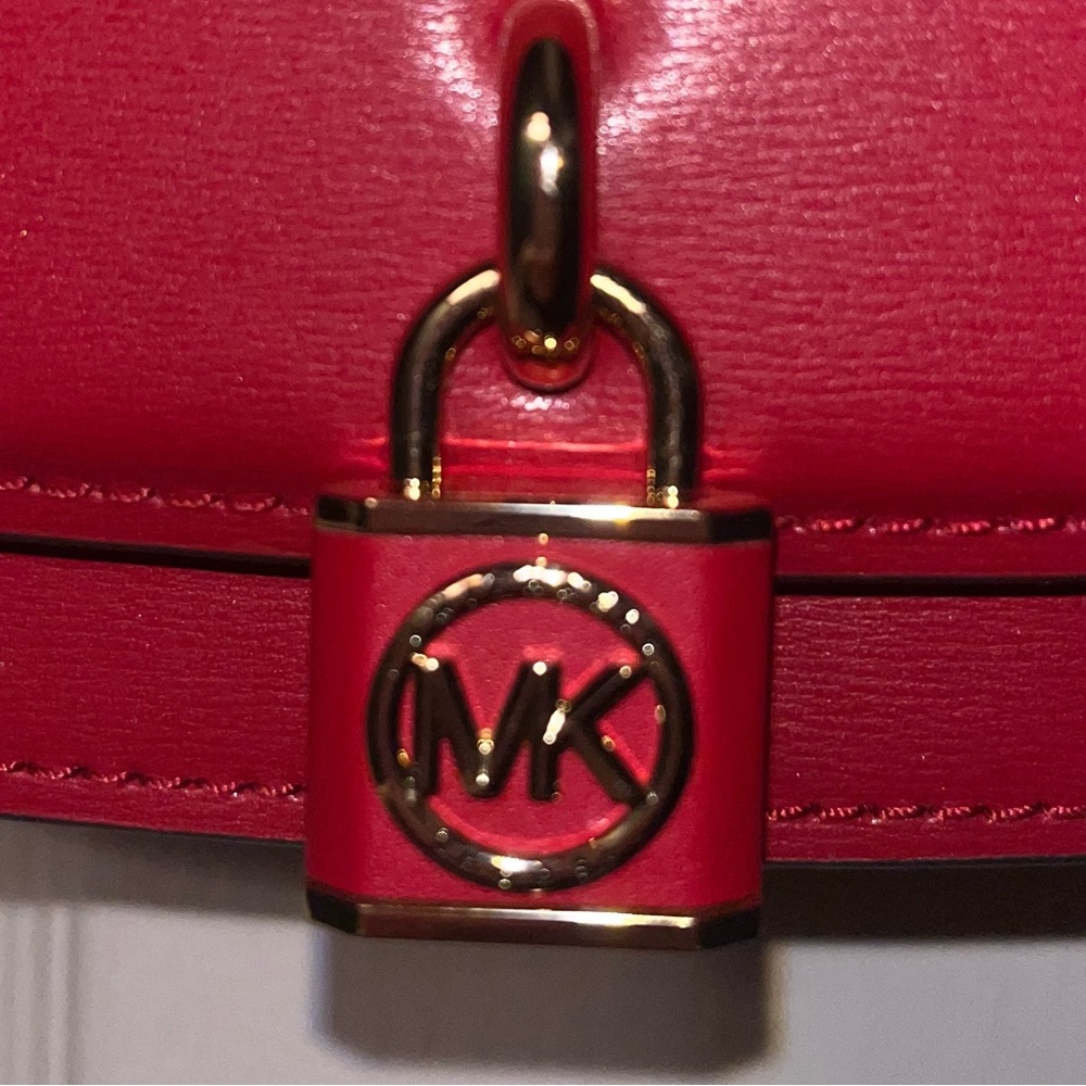 Michael Kors Red Bag with Gold Accent